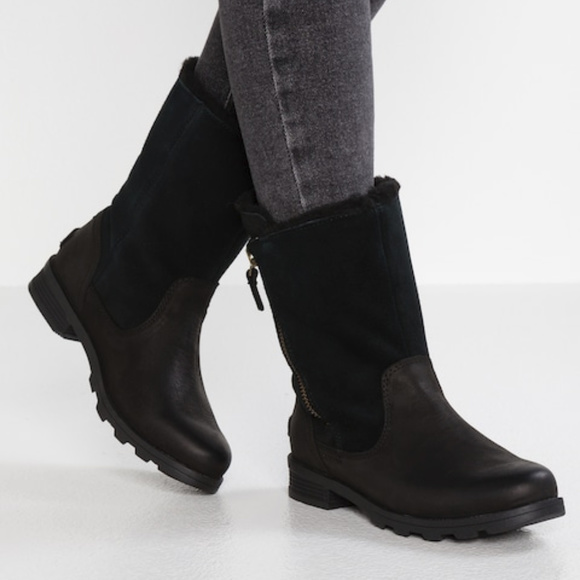 Sorel Shoes - Sorel Emelie Fold Over - Black